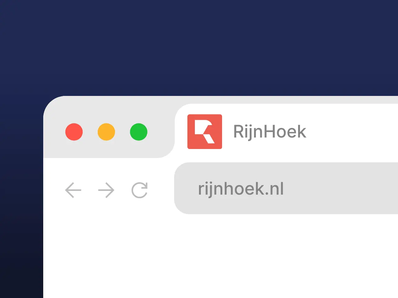 favicon bij website van RijnHoek door Coolbrand