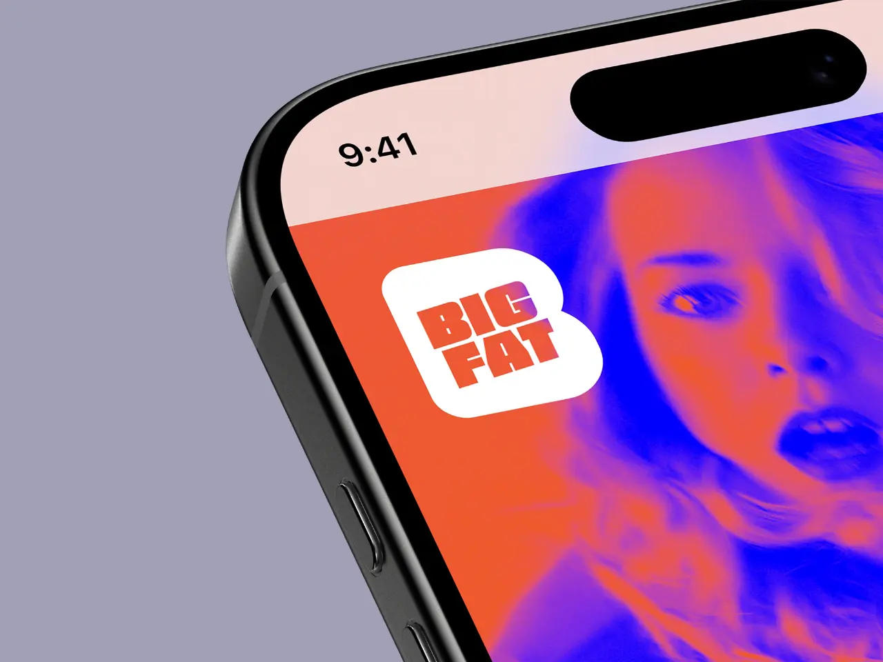 iphone met het logo van BIG FAT Internet door Coolbrand