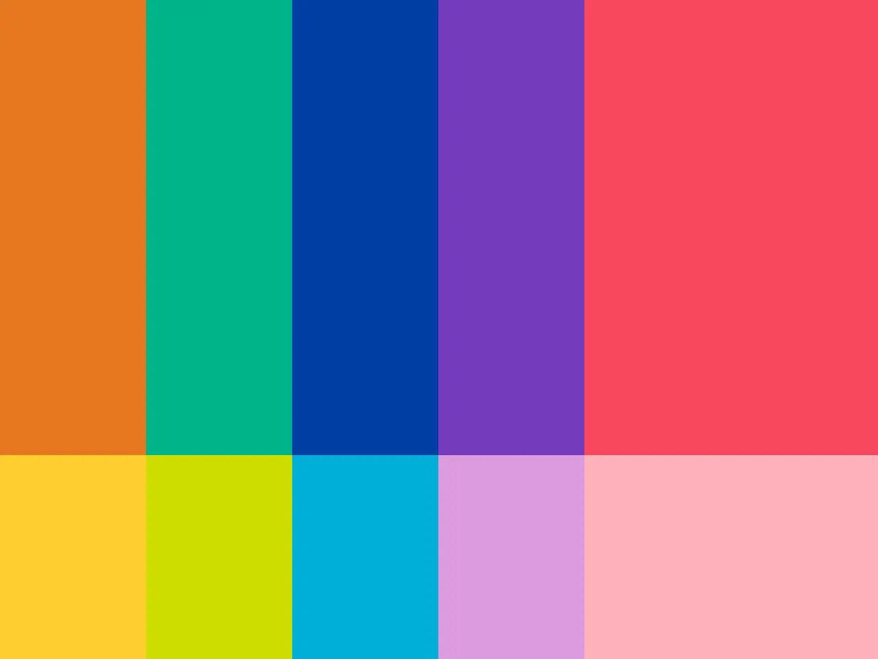 kleuren van kleurenpalet voor huisstijl van Lunet door Coolbrand