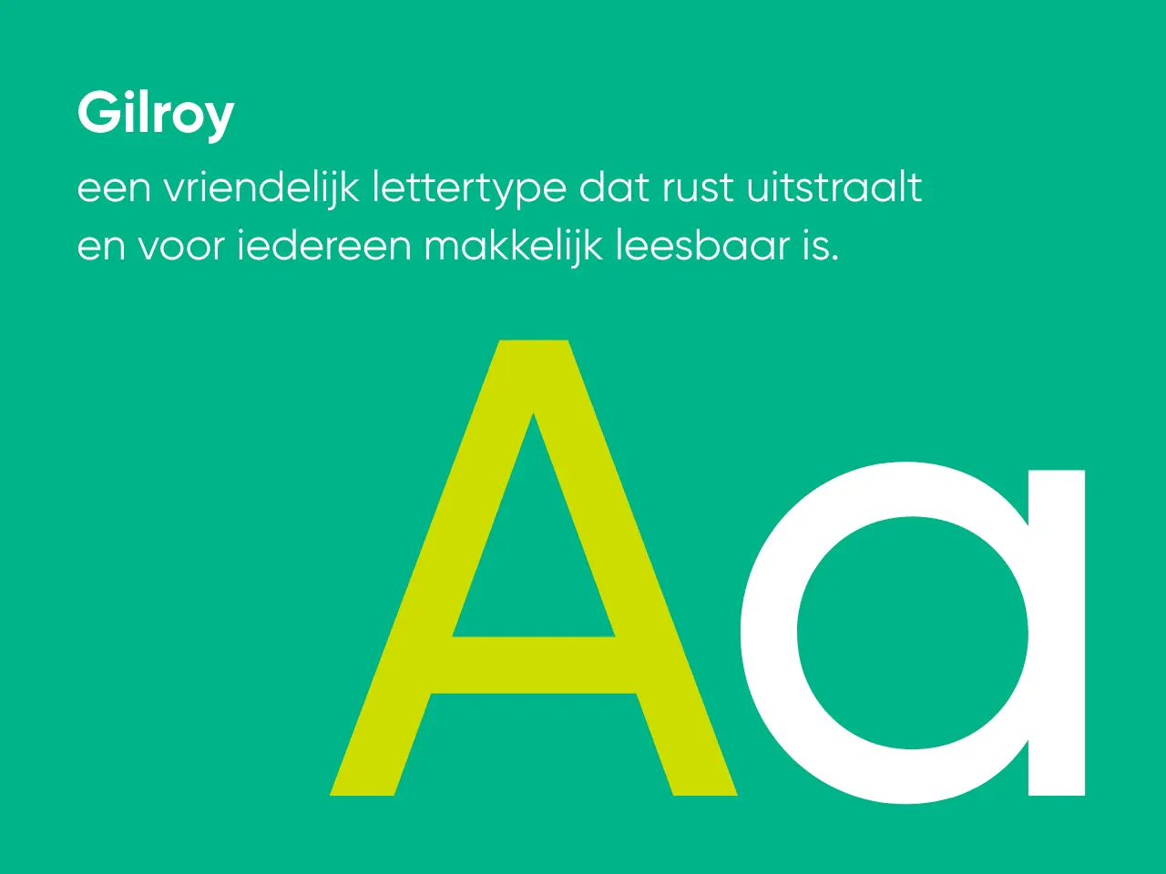 lettertype Gilroy voor huisstijl van Lunet door Coolbrand