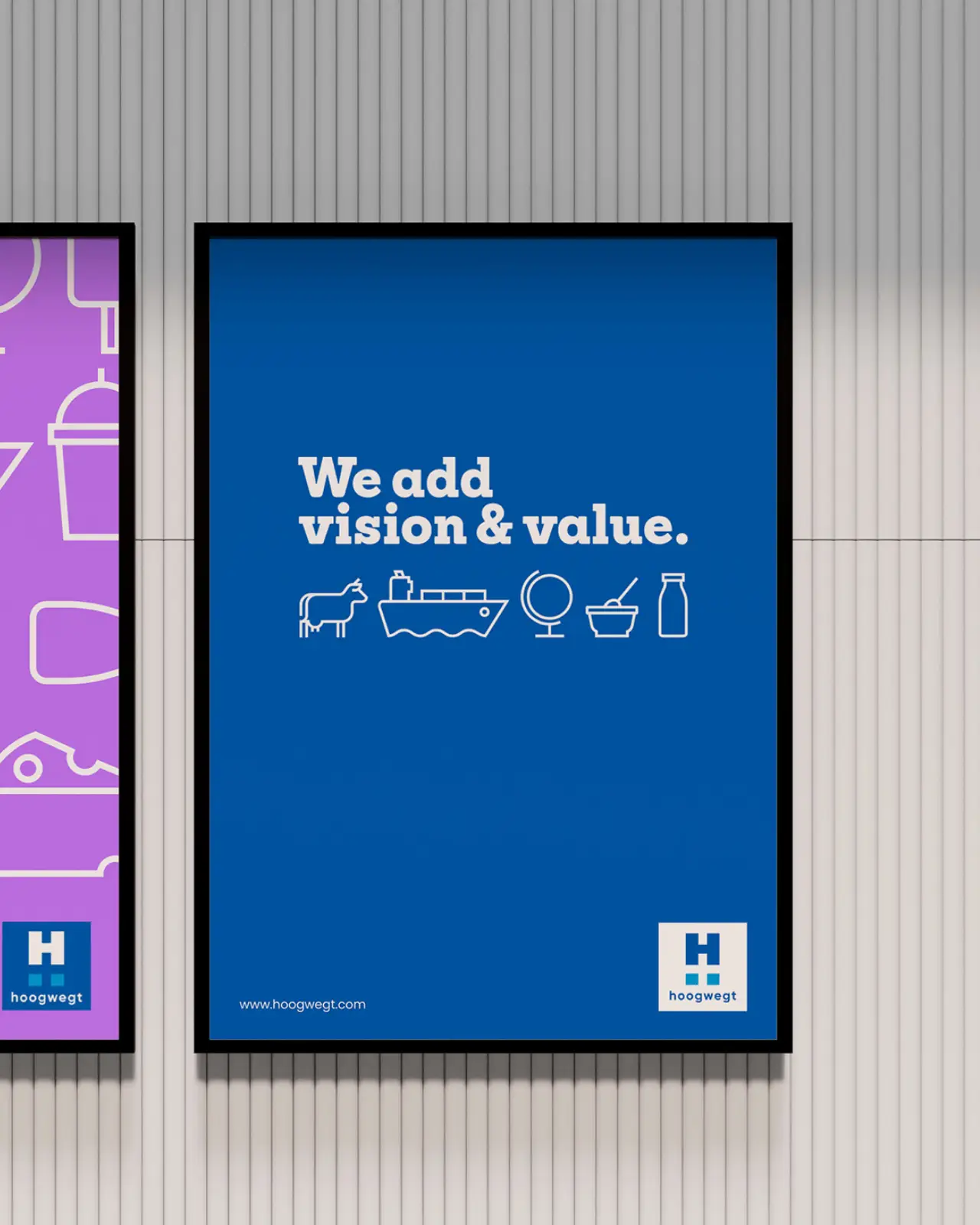 posters voor outdoor reclame met payoff van Hoogwegt door Coolbrand