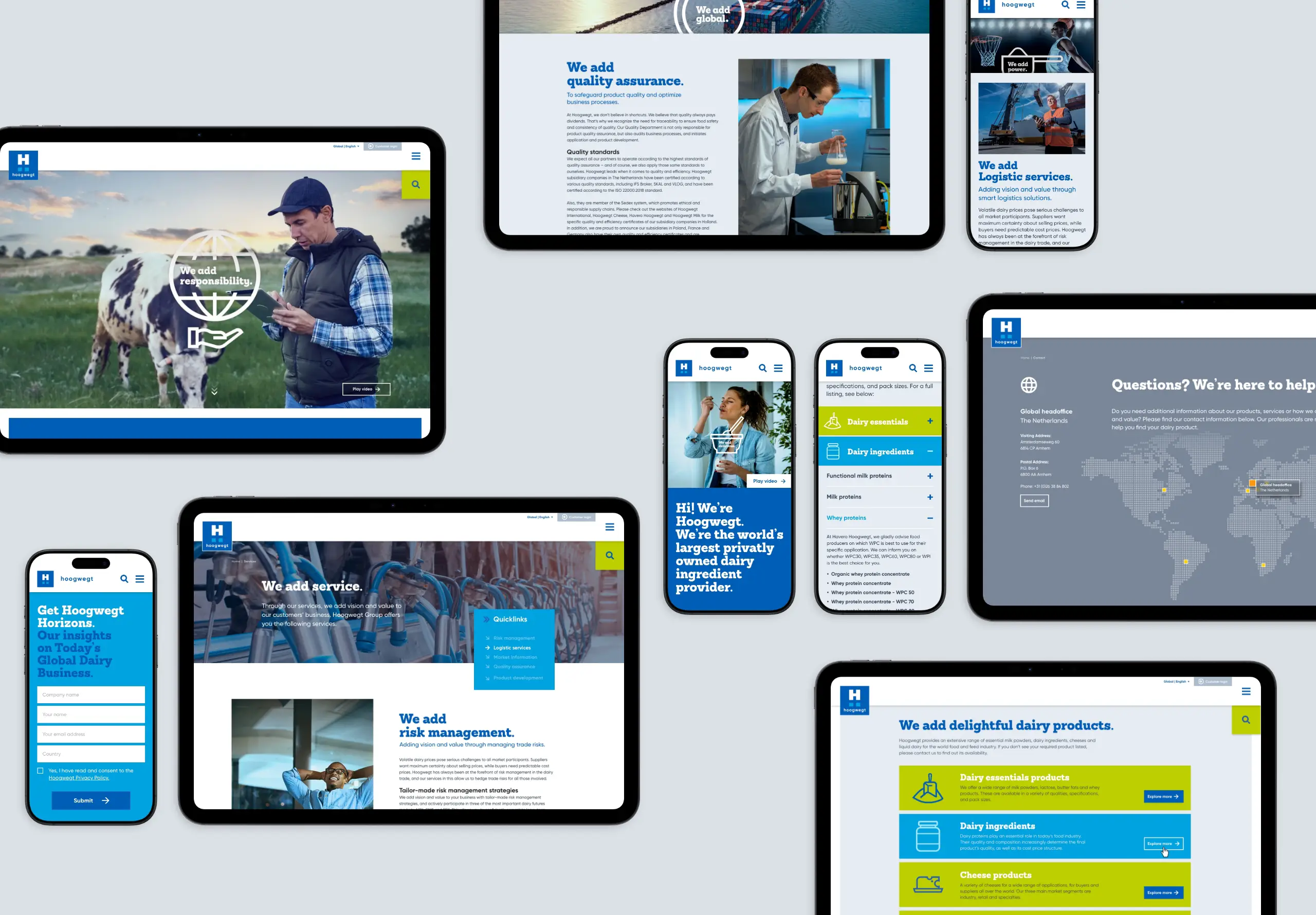 website van Hoogwegt op diverse devices door Coolbrand