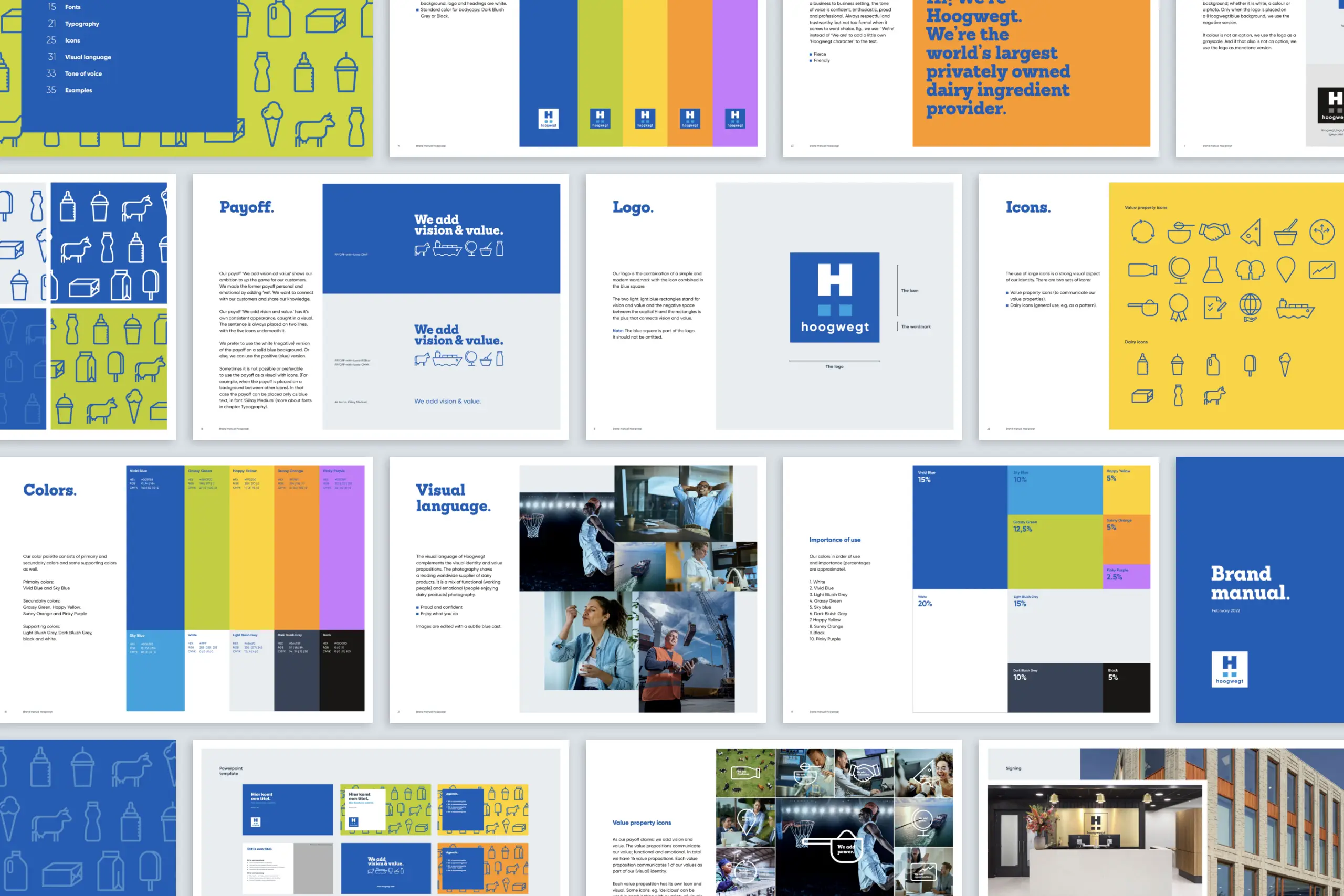 brandmanual of brandguide van huisstijl van Hoogwegt door Coolbrand