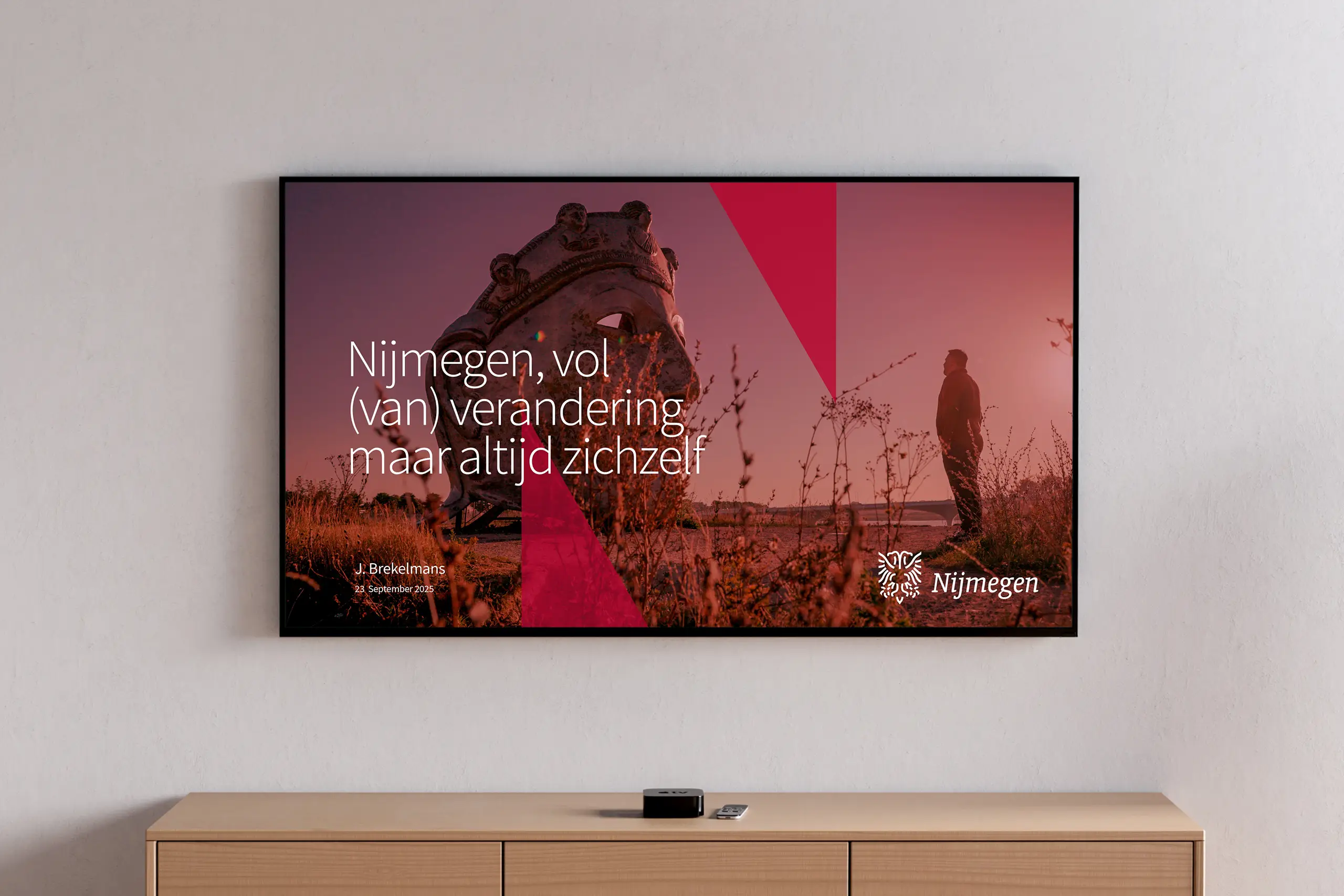 PowerPoint op scherm voor gemeente Nijmegen door Coolbrand