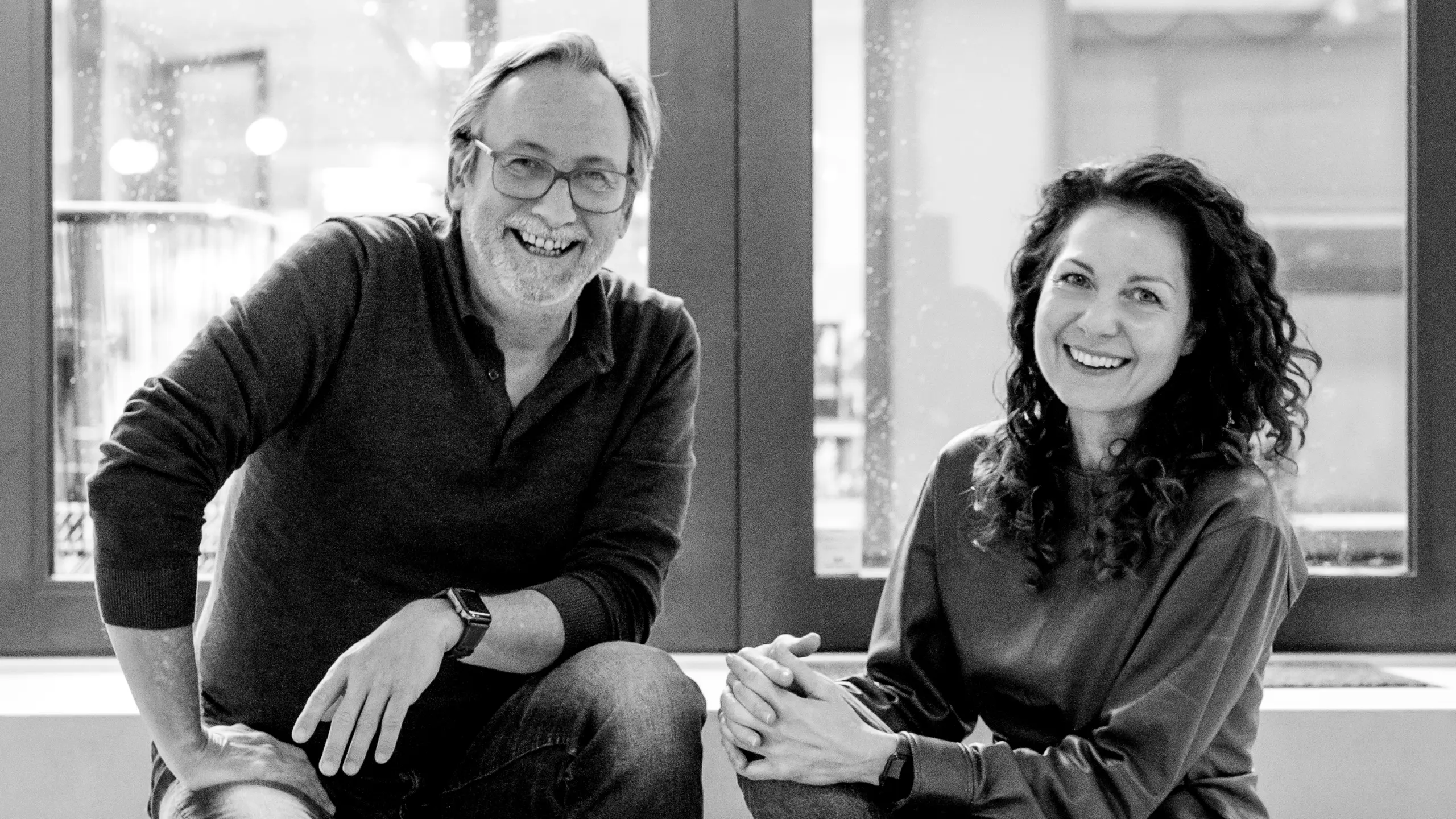 Martin en Dunja bij hun strategisch creatief bureau Coolbrand in Arnhem