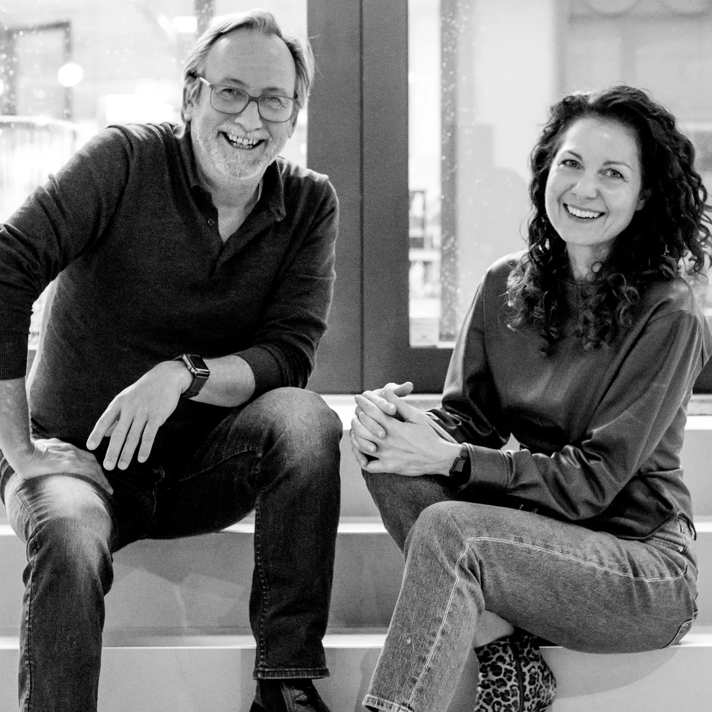 Martin en Dunja bij hun strategisch creatief bureau Coolbrand in Arnhem