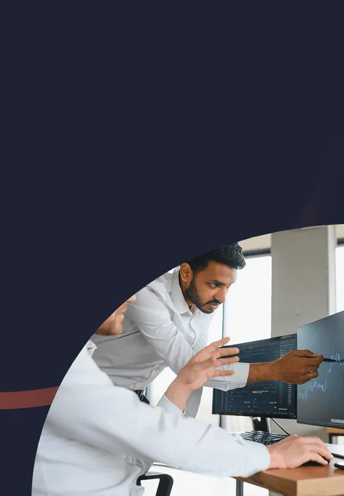 Financial services and fintech operations optimization graphic