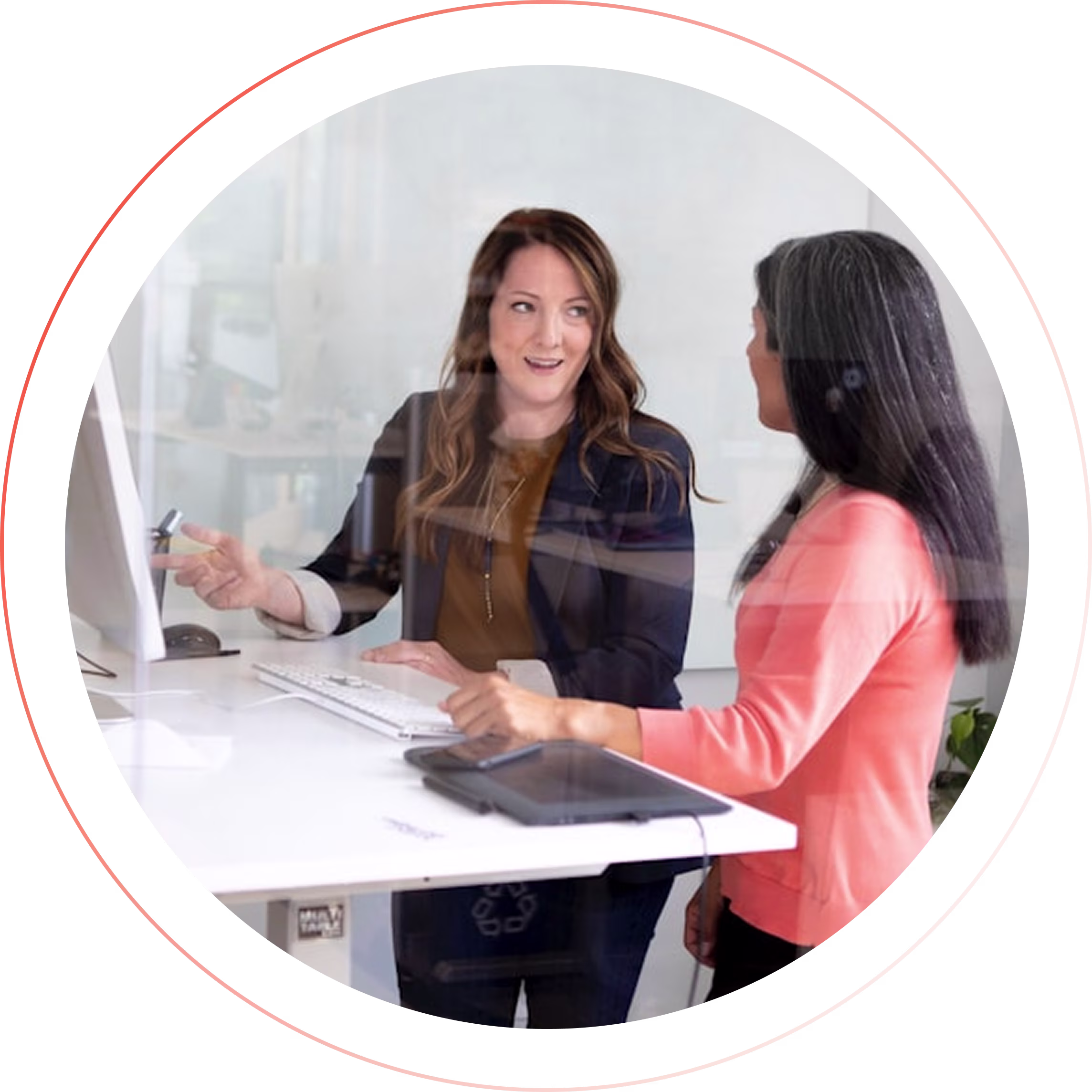Illustrative image supporting CX, BPO, and digital transformation services