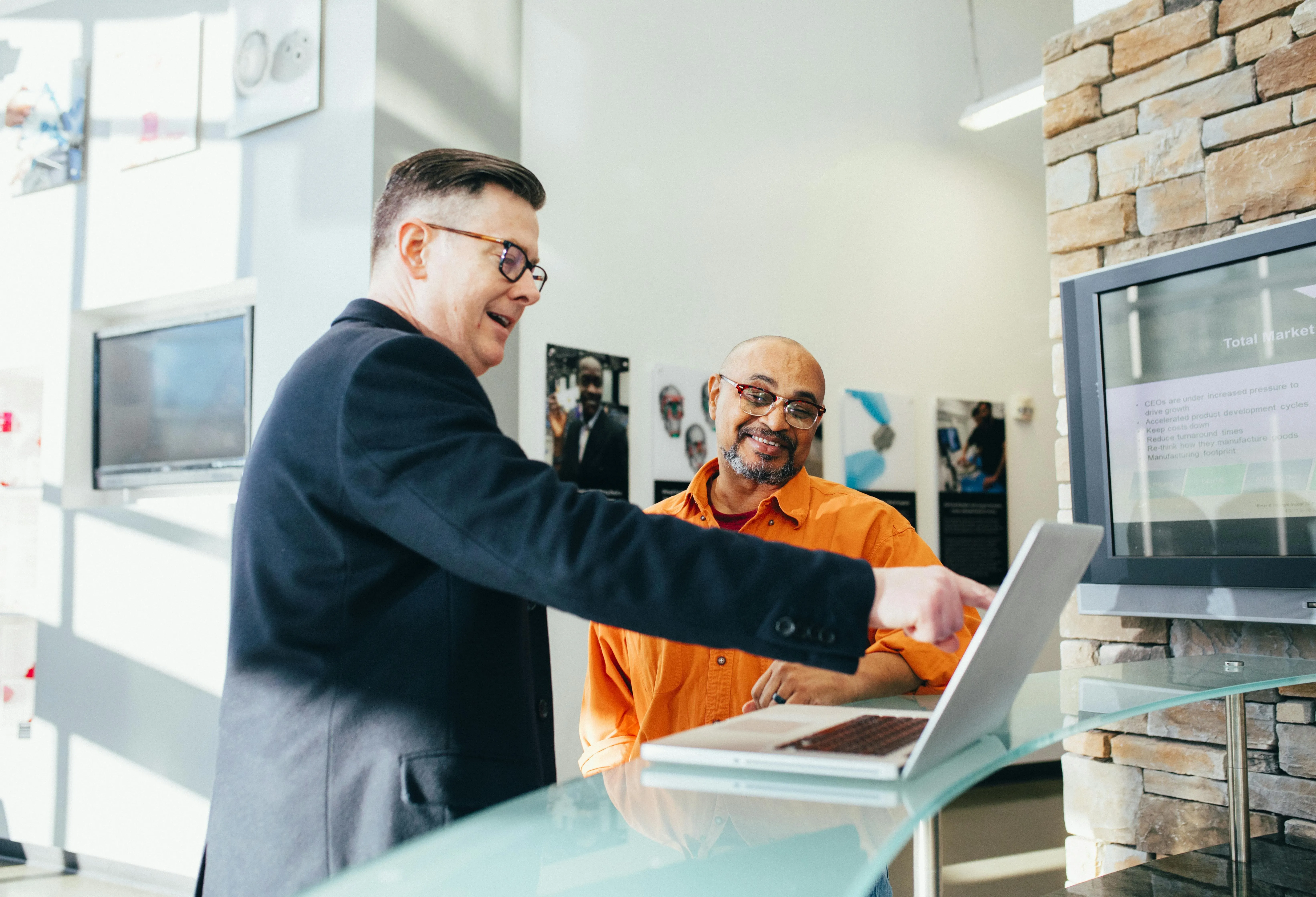 Illustration showing powerful SharePoint solutions that empower sales and marketing teams with collaboration, data sharing, and streamlined workflows.