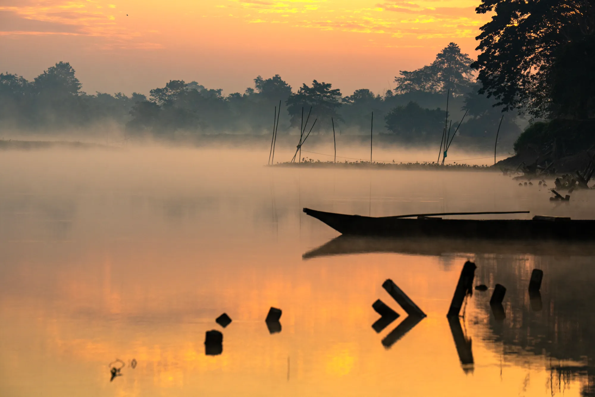 Vie quotidienne dans un village de l'Assam, Inde du Nord Est © Patrick Frilet