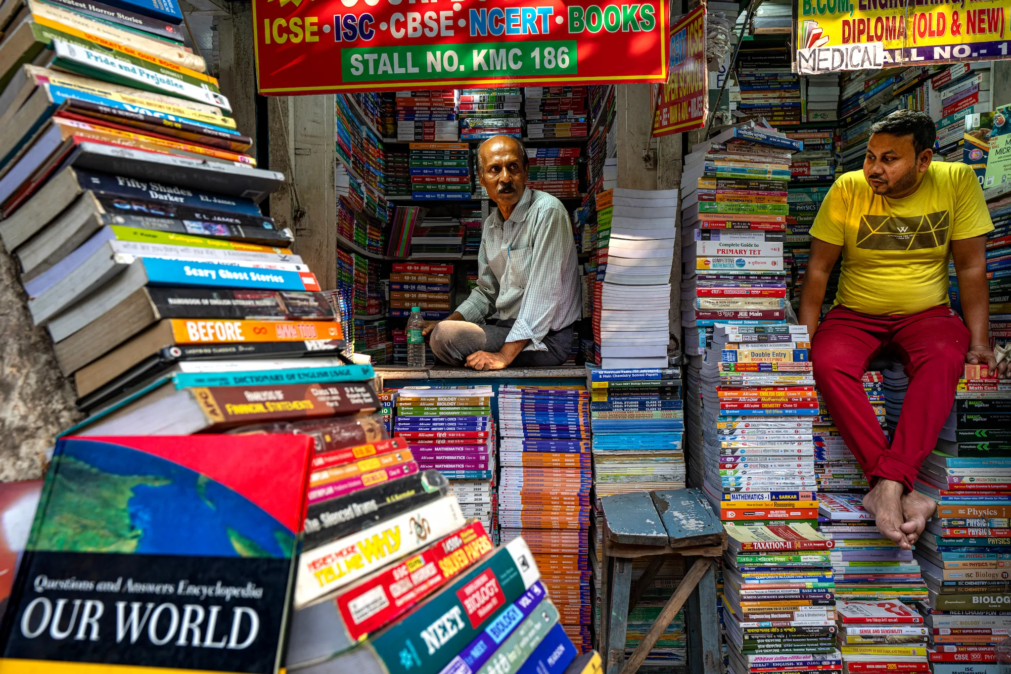 Vendeur ambulant dans les rues de Calcutta © Patrick Frilet