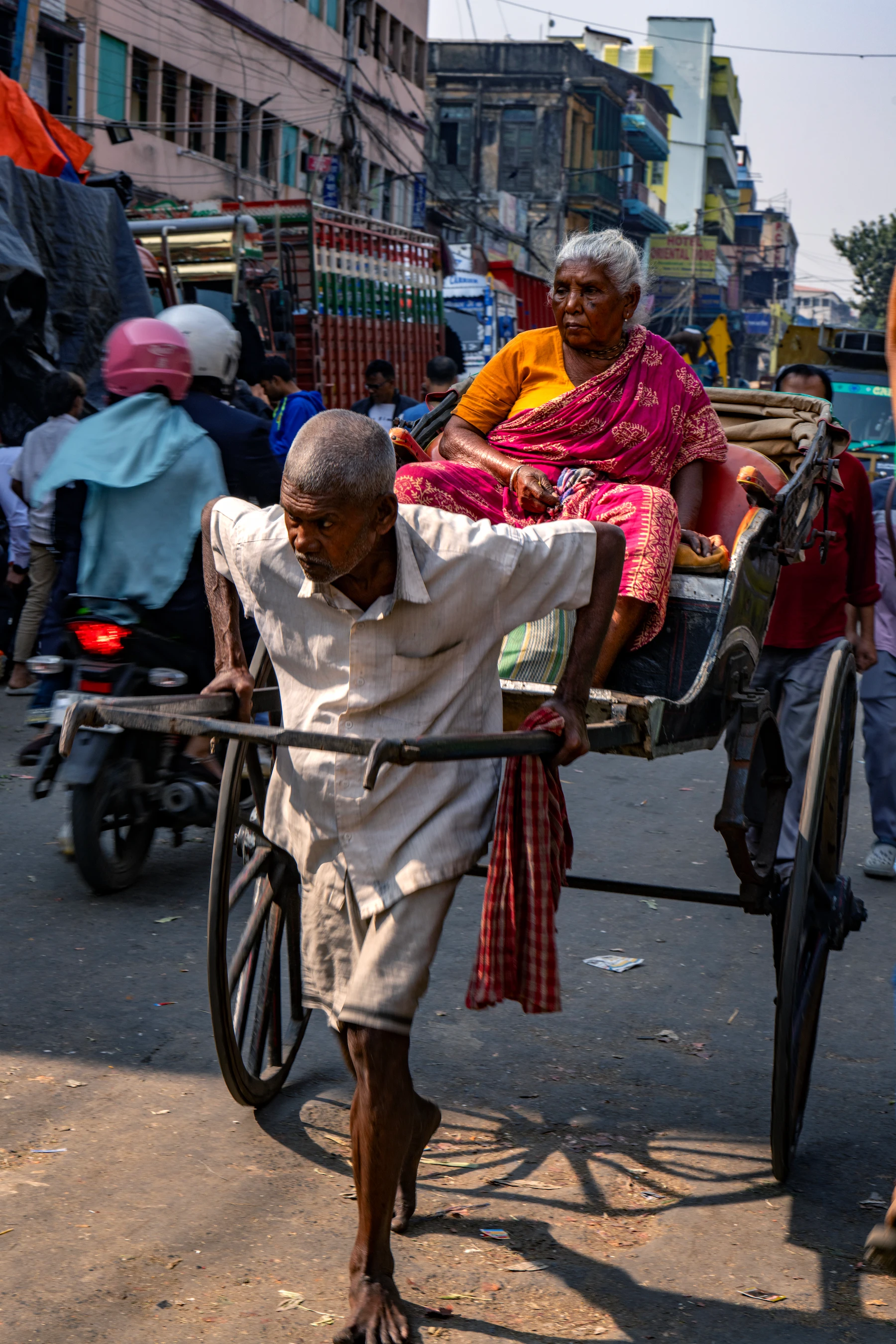 Marché animé de Calcutta, Bengale occidental © Patrick Frilet