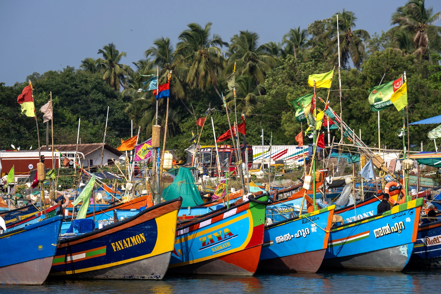 Inde, Kerala, port de pêche de Kannur