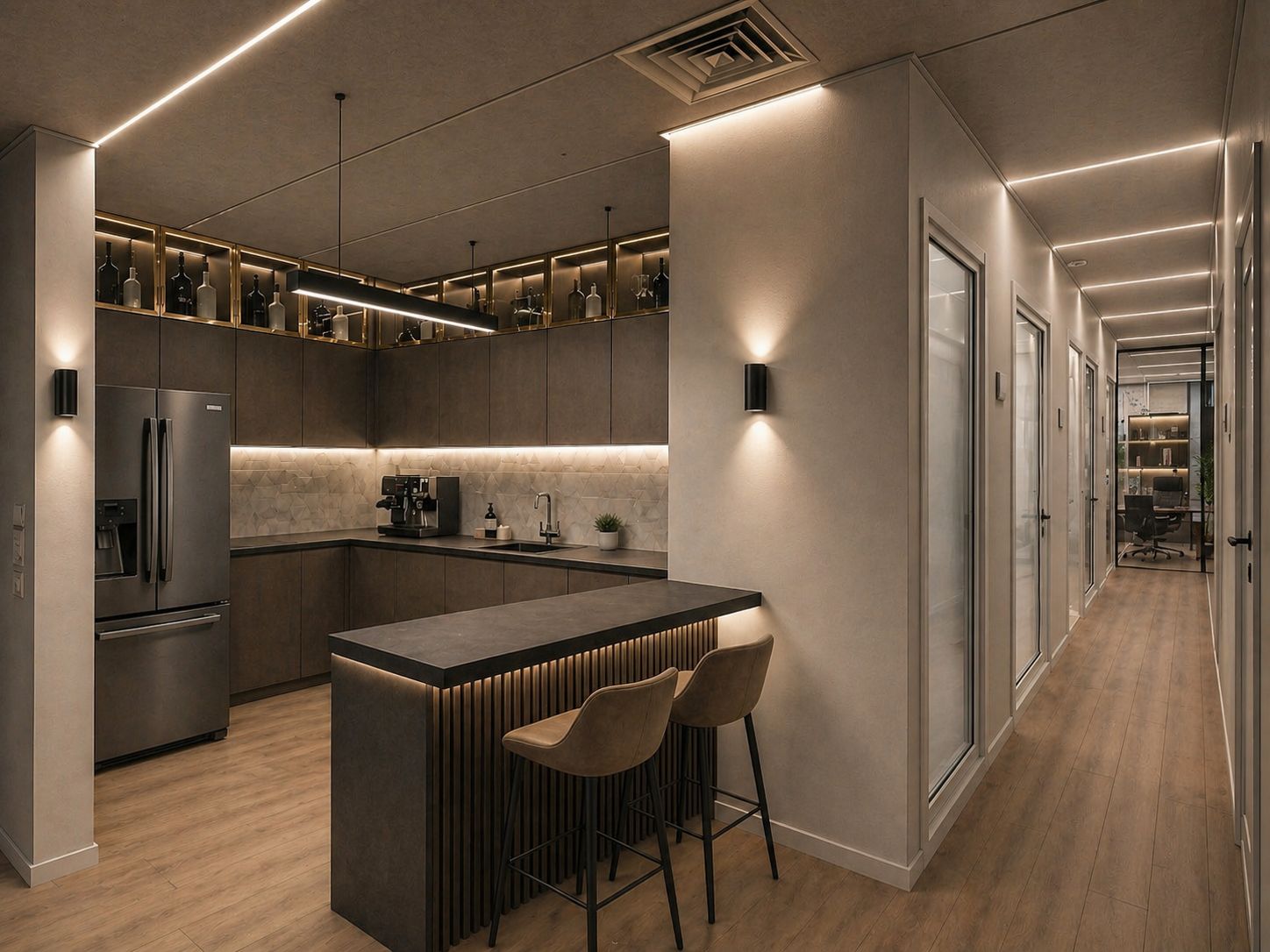 construction of the food truck interior