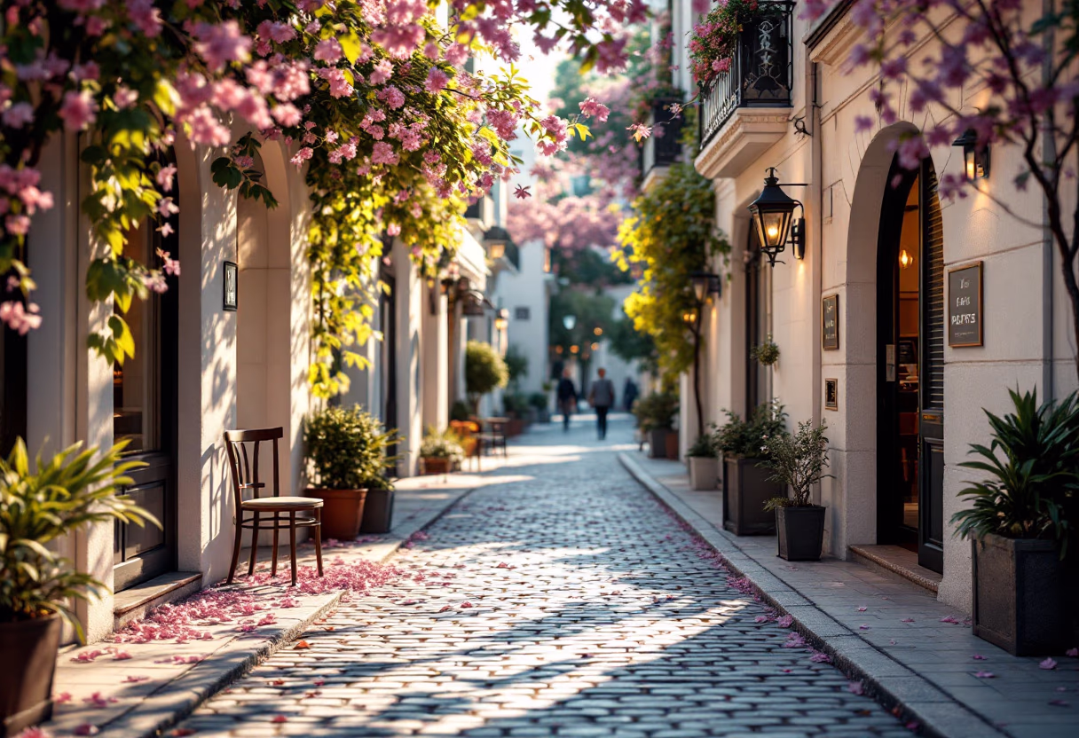 [background image] image of an inviting urban street near the restaurant