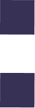 A vertical stack of two dark purple squares separated by a small gap on a lighter purple background, resembling a pause button symbol.