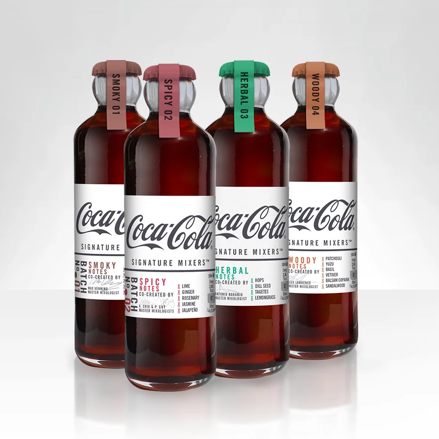 Coca-Cola Signatur Mixers - structures resulting from a workshop-created concept. Structure by Martin Greeves