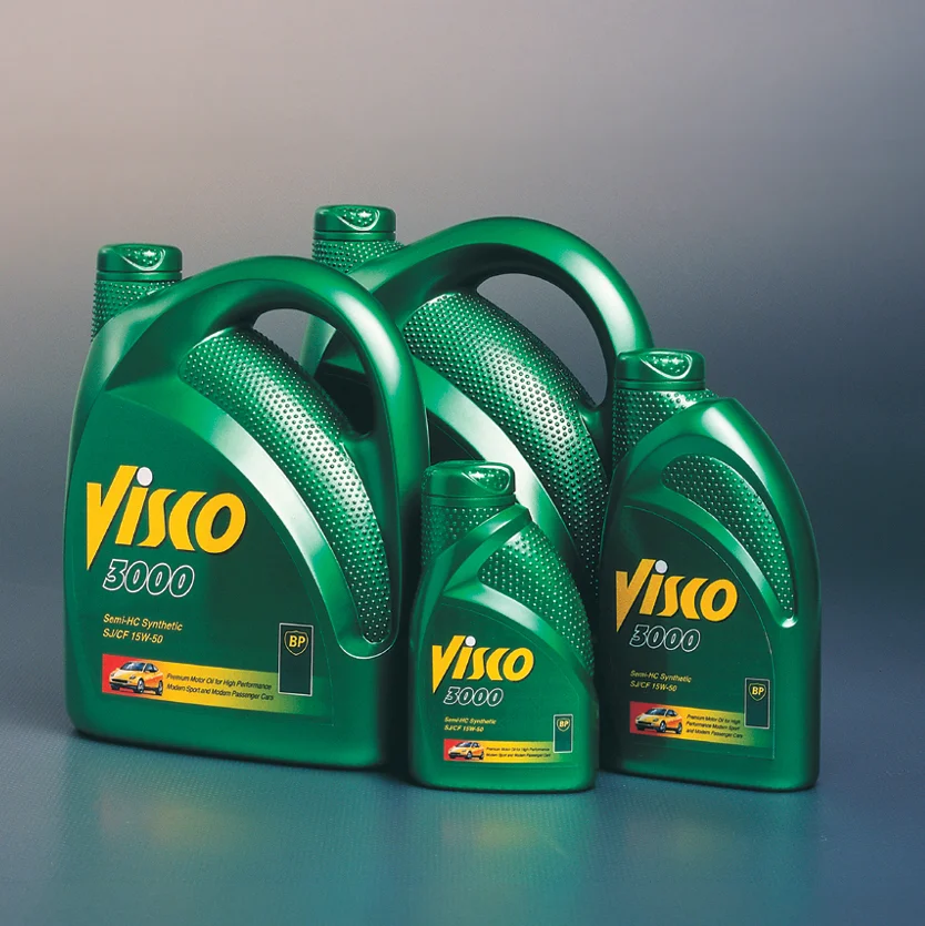 Handmade models for BP Visco motor lubricants. 0.5l by Martin Greeves