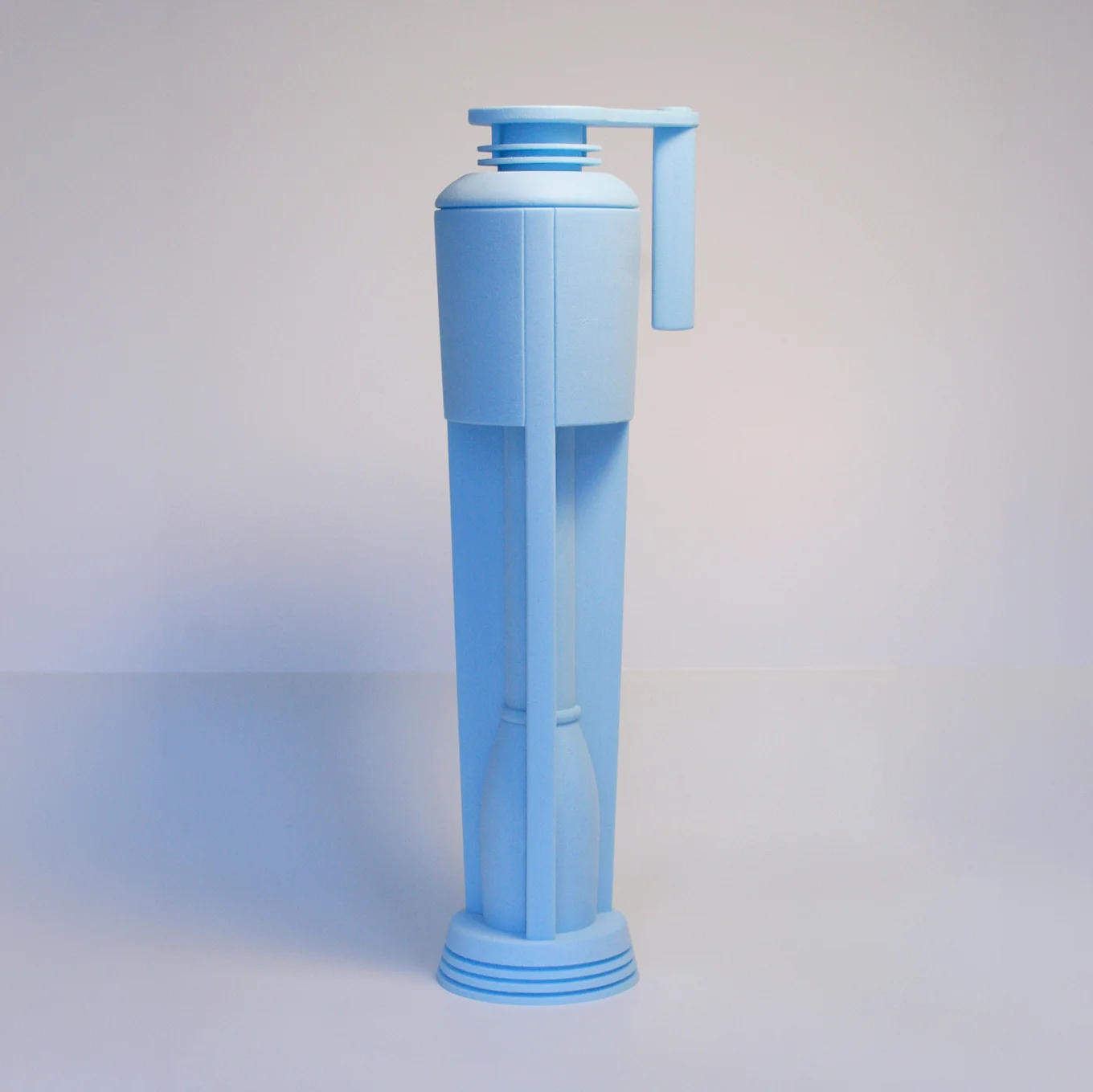 Handmade foam model of a beer font concept by Martin Greeves