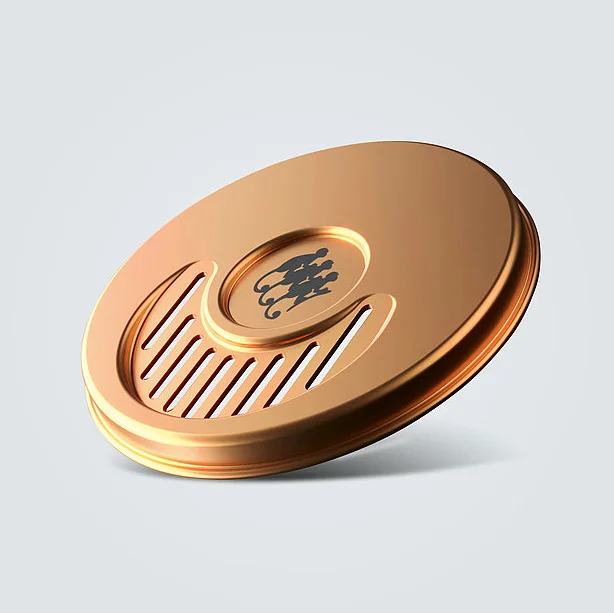 Strainer lid for  Monkey Shoulder GTR tin - concept development by Martin Greeves