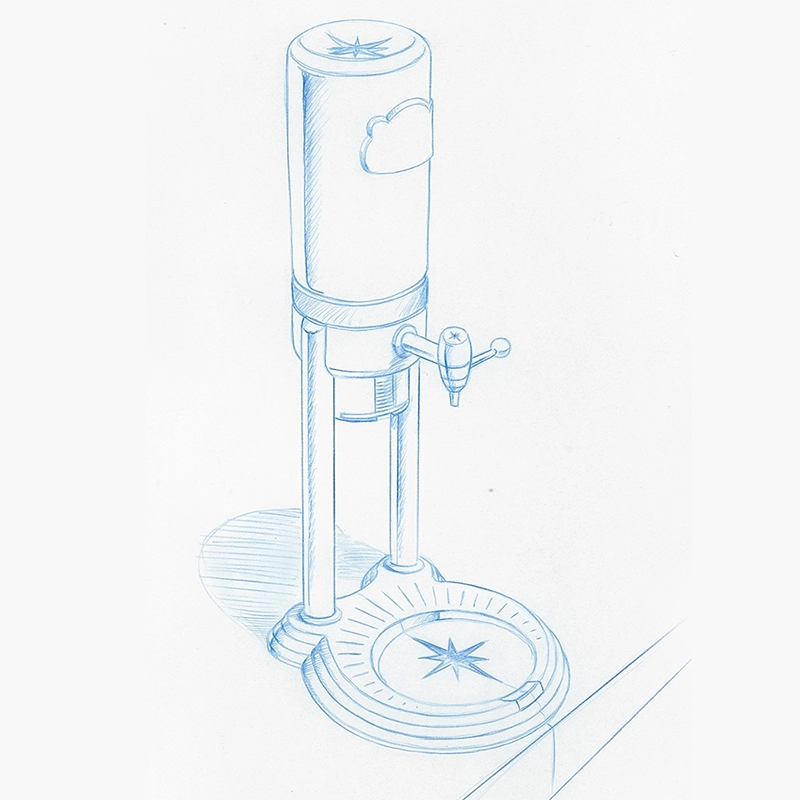 Sketch conepts for water bottles by Martin Greeves