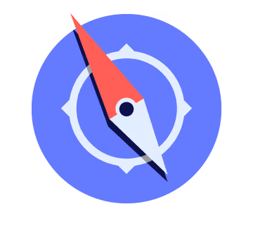 Illustration of compass