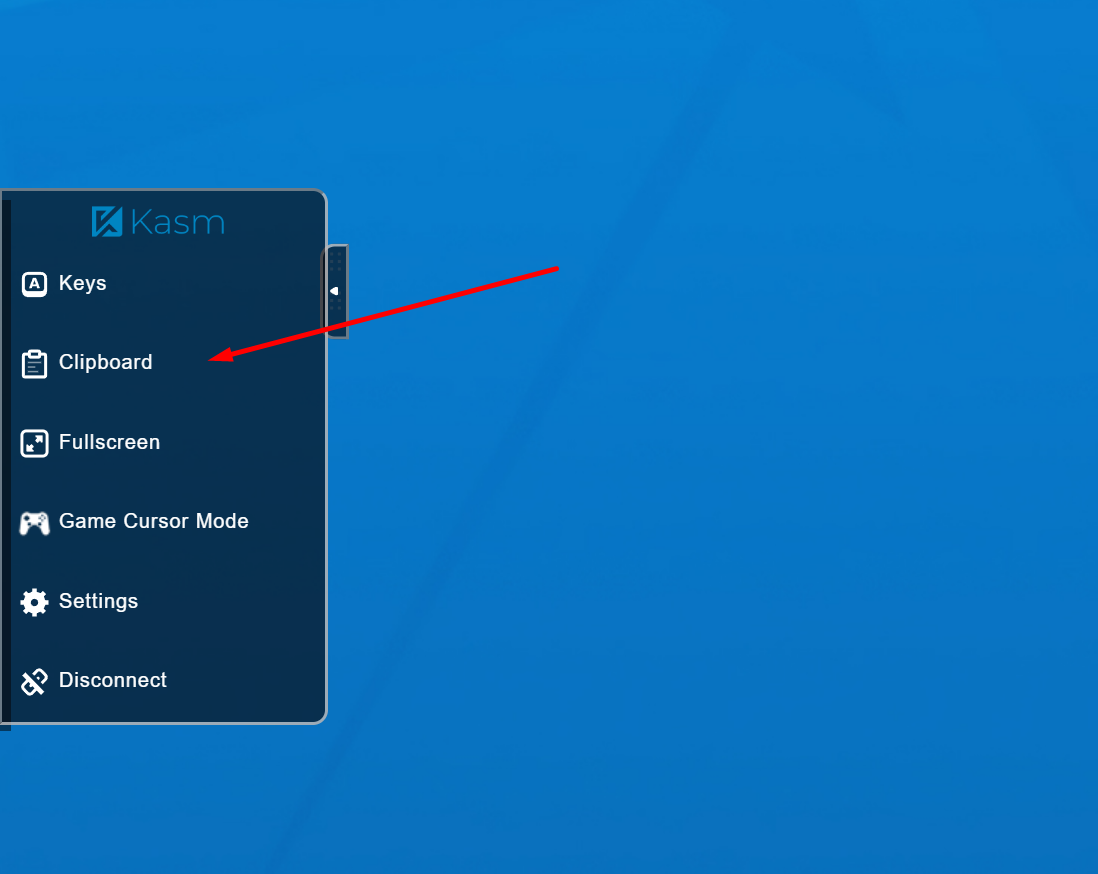 On Firefox you can copy commands using clipboard menu on Chrome it will ask for permissions