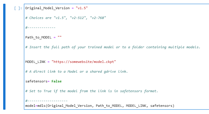 Some models will require you to have HuggingFace token provided in previous step
