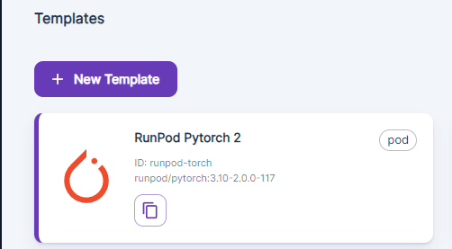 Standardized button (Templates page)