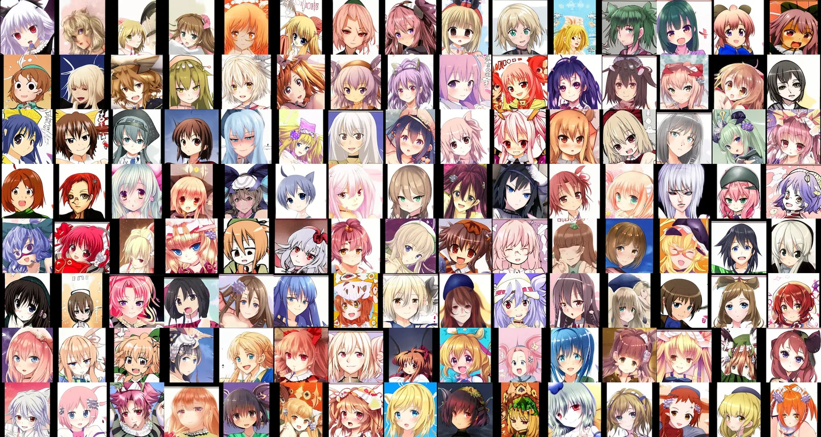 Final grid of anime faces generated by the trained StyleGAN3 model