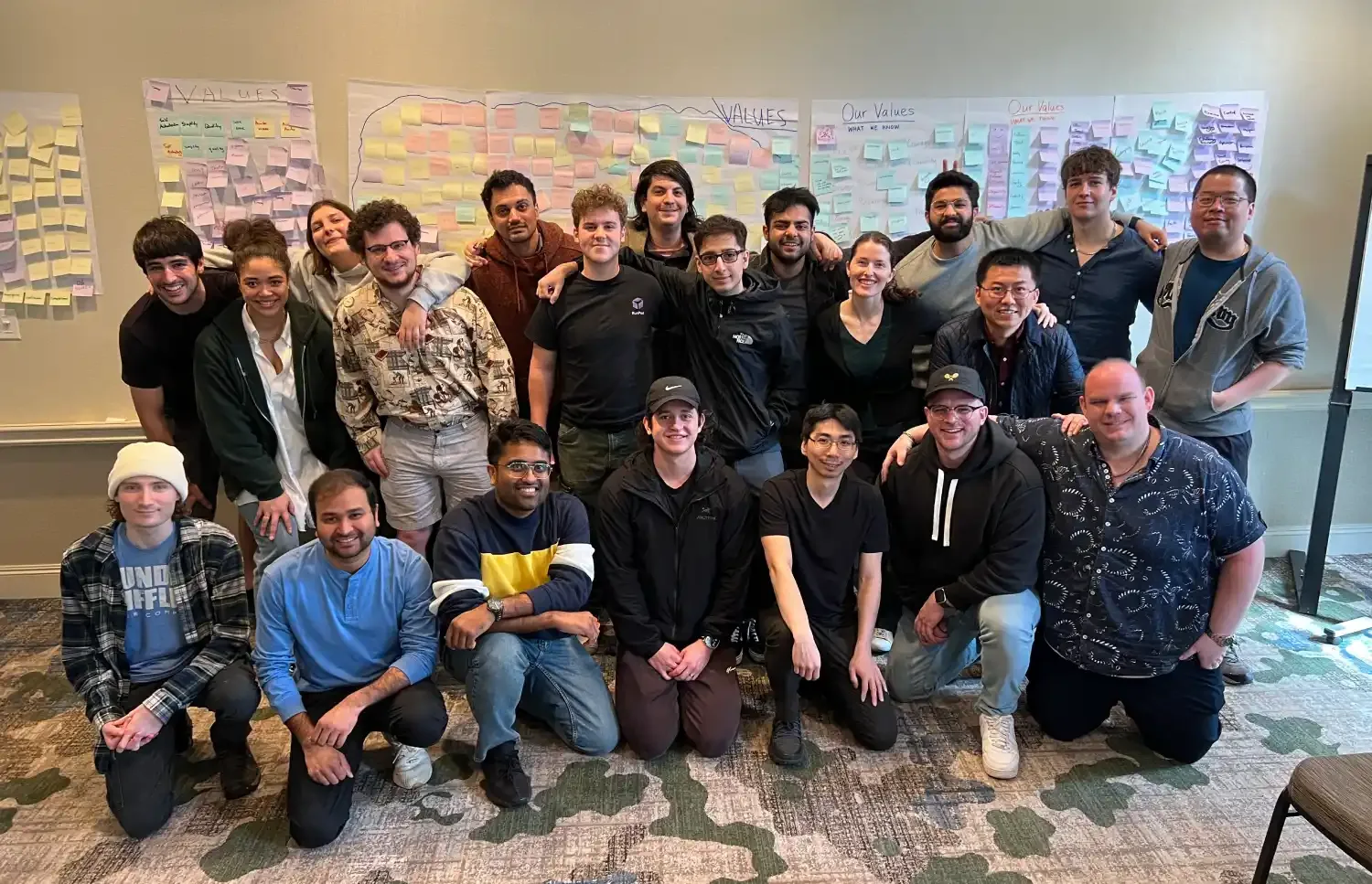 Runpod staff - JM rightmost front row