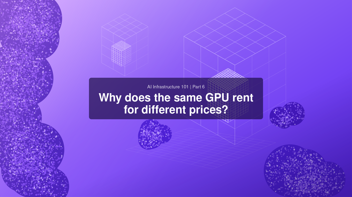 Where the price of a GPU hour comes from