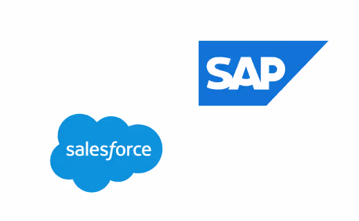 logos salesforce and sap