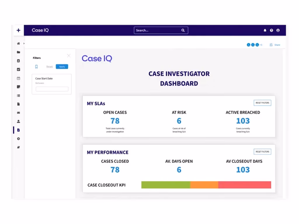 screenshot application analytics dashboard