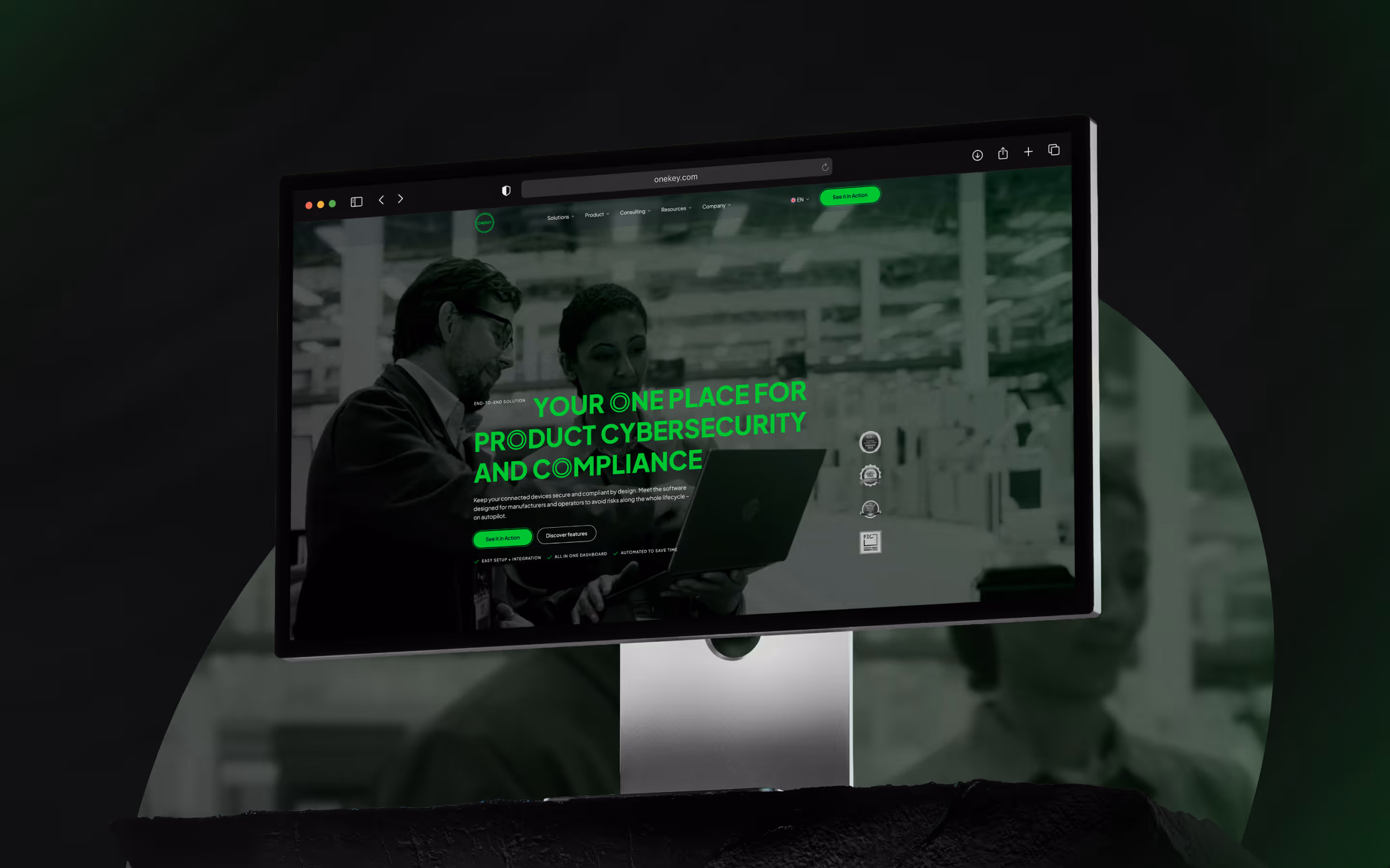 Website project mockup