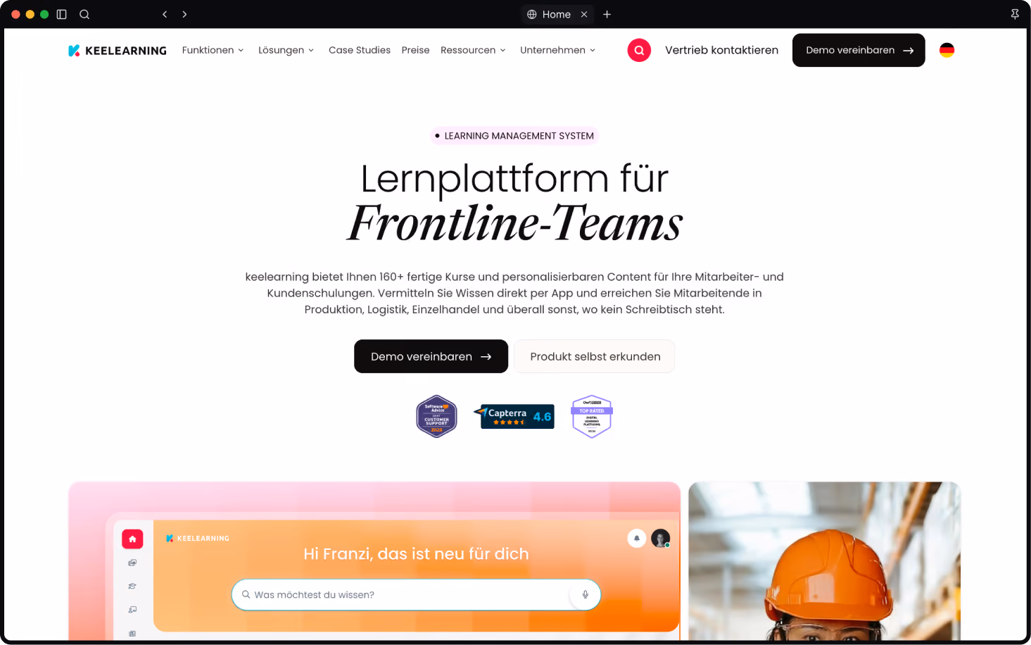 Website project mockup