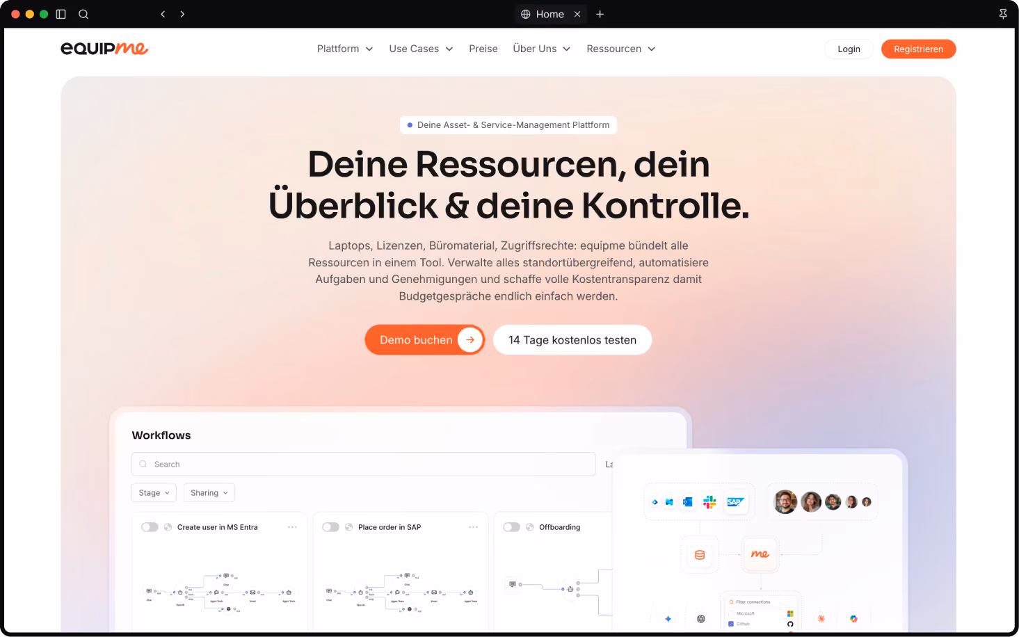 Website project mockup