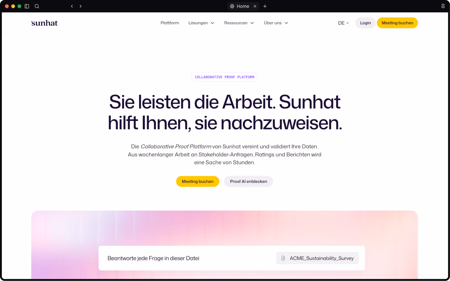 Website project mockup