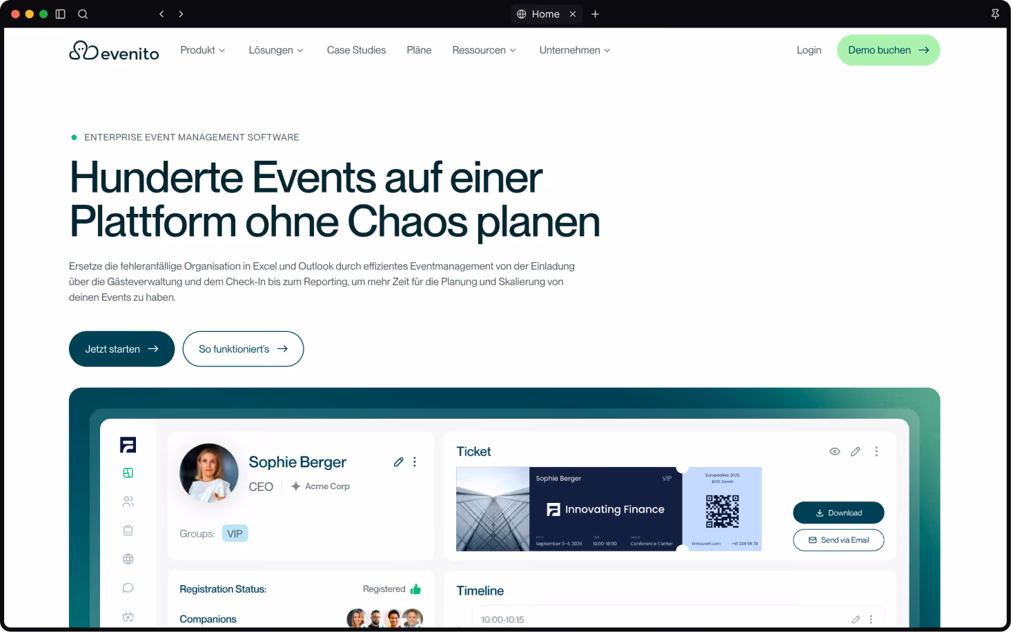 Website project mockup