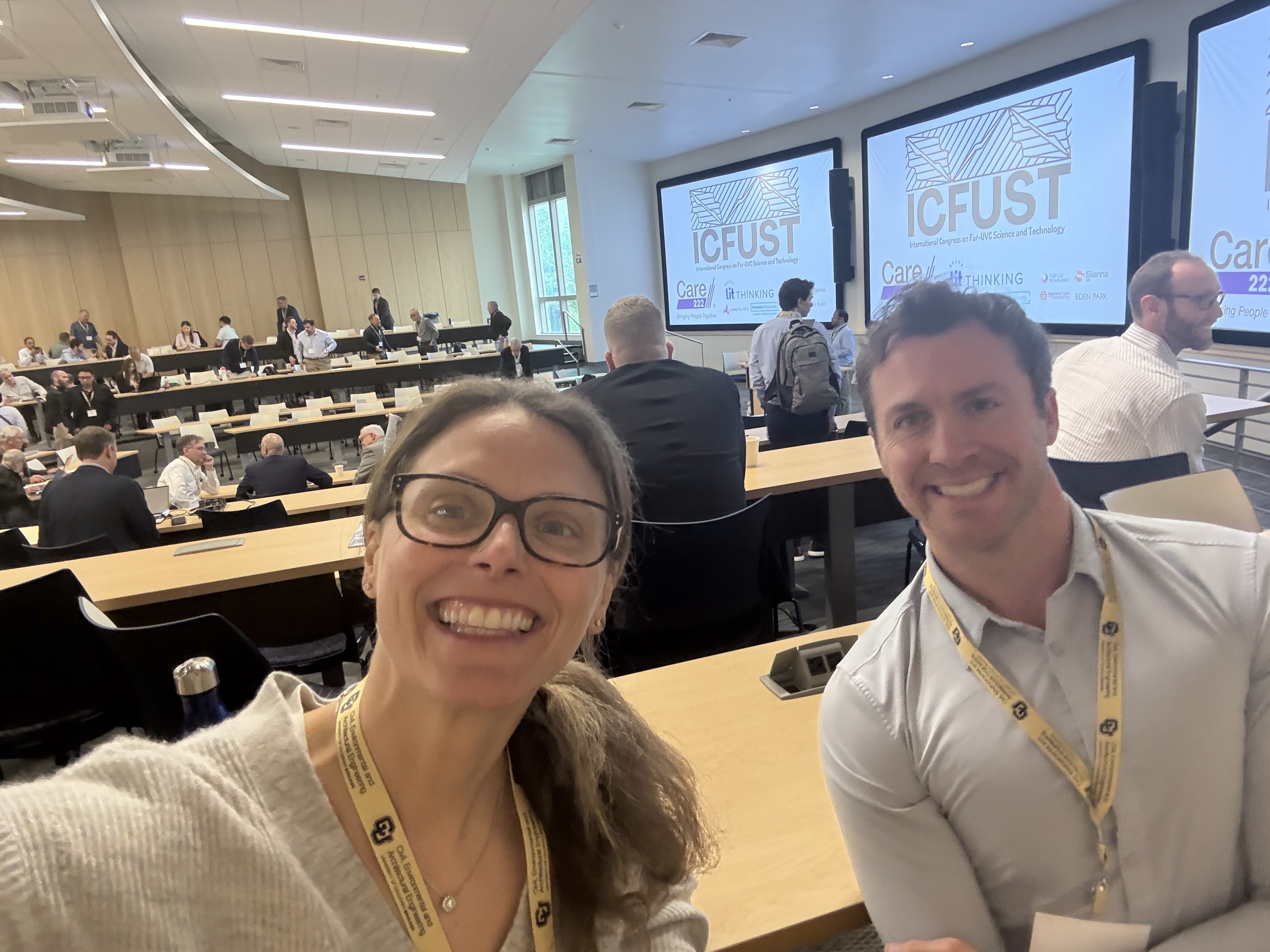Beacon's CPO Andrea (left) and CEO Brian (right) at ICFUST