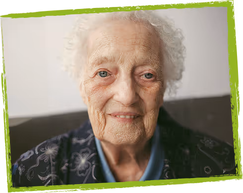 Smiling elderly woman