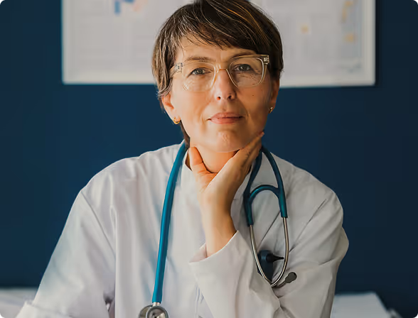 Female doctor with stethoscope