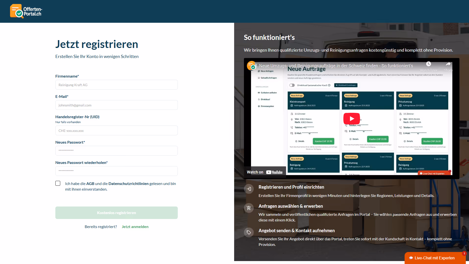 Offerten-Portal