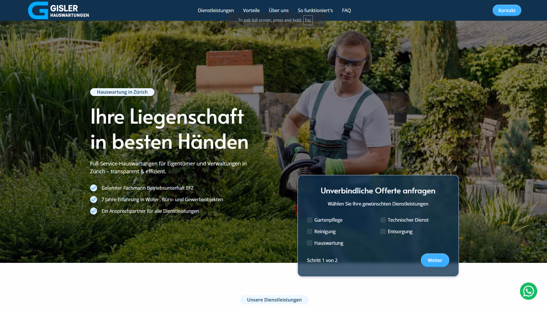 Gisler Hauswartungen