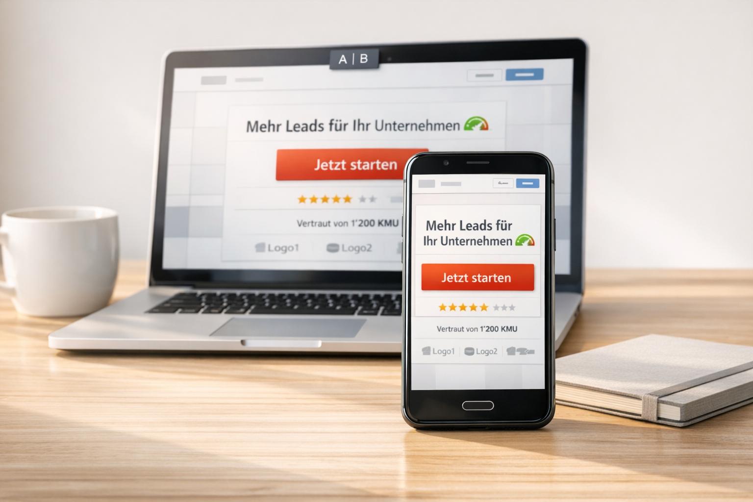 Landing Page optimieren: Conversion-Rate steigern für KMU