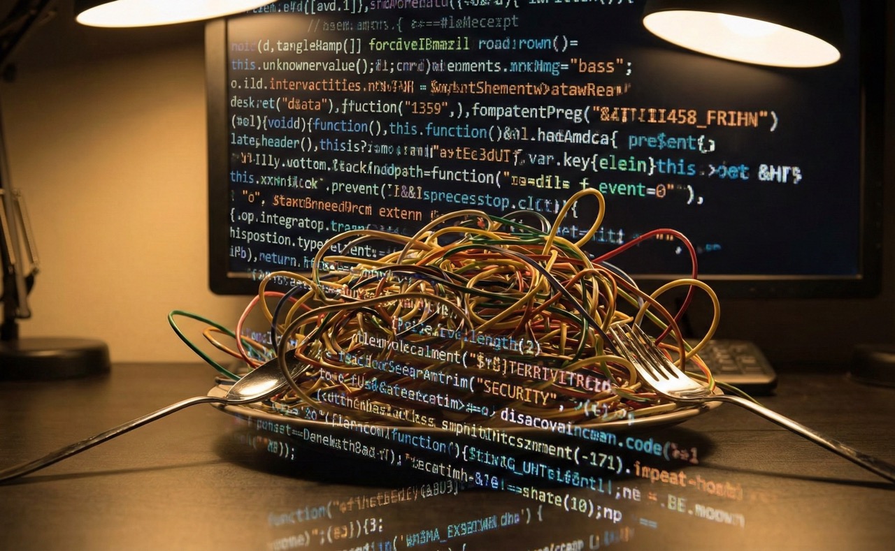 Vergleich von unlesbarem WordPress-Code und sauberem Webflow-Code