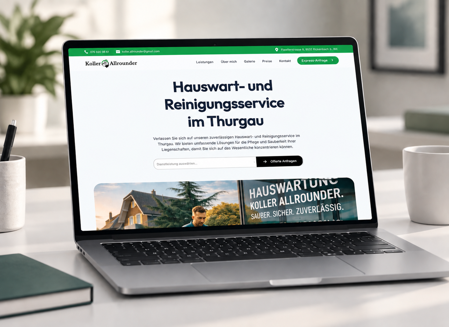 Webdesign & Entwicklung für koller-allrounder.ch