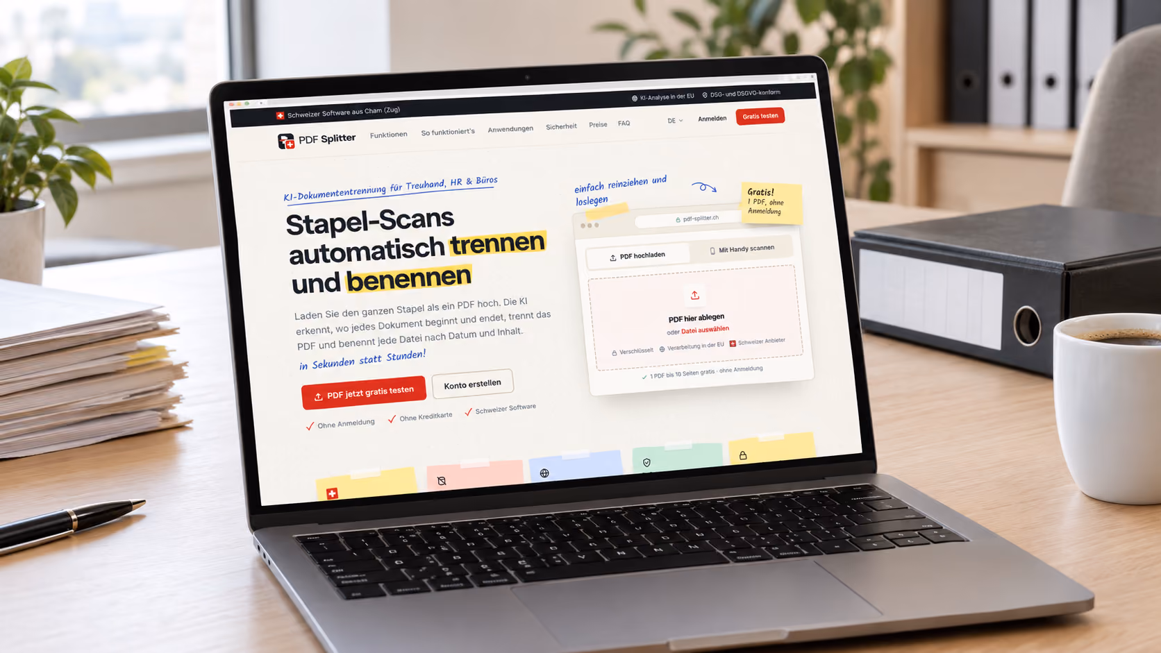 KI-Softwareentwicklung pdf-splitter.ch (Eigenprojekt)