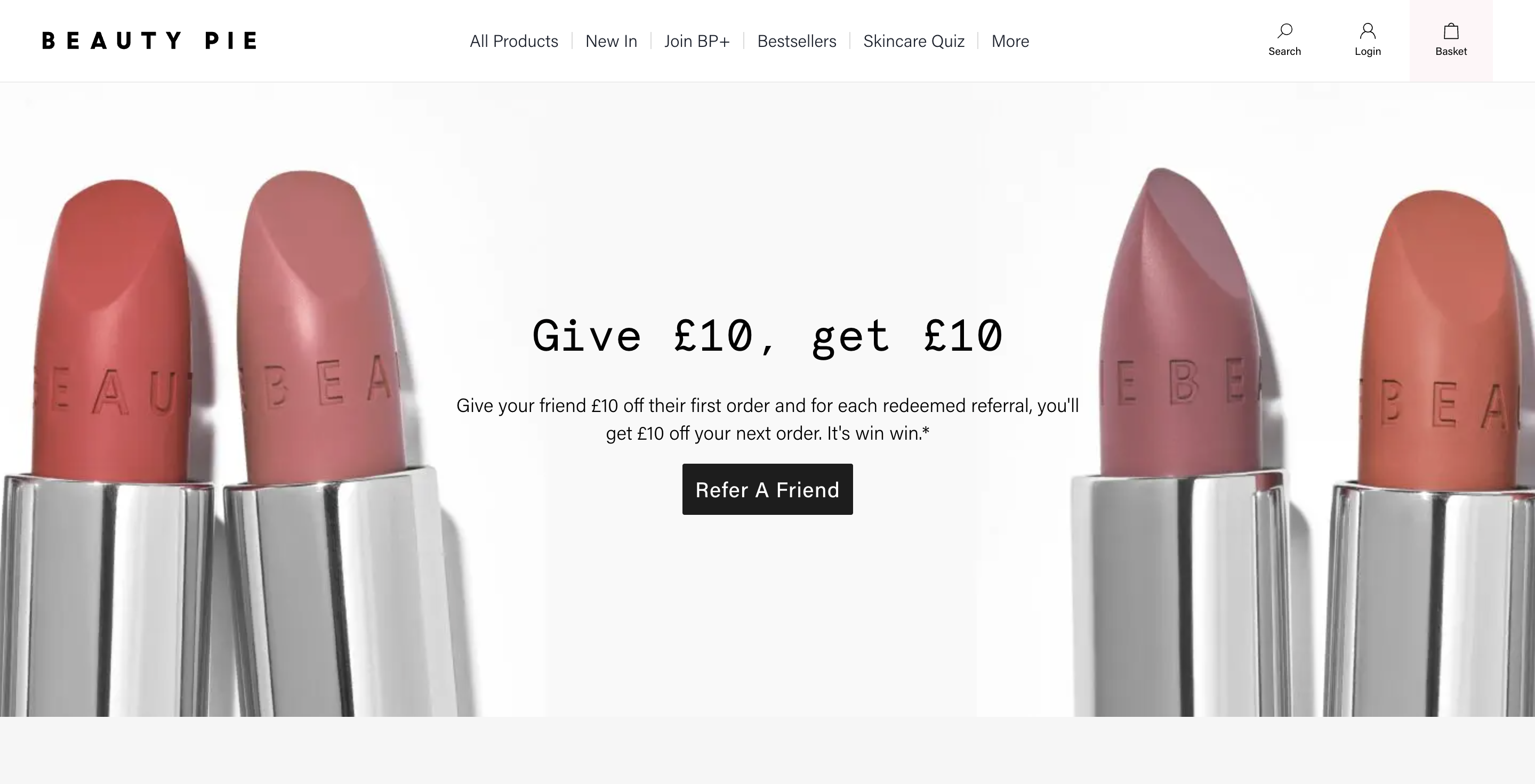 Beauty Pie Refer a Friend
