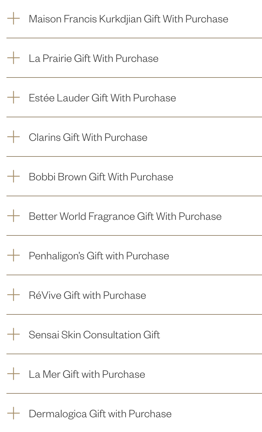 Harrods Gifts with Purchase